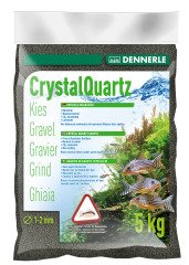 Dennerle - Crystal Quartz Gravel Diamond Black 5 kg